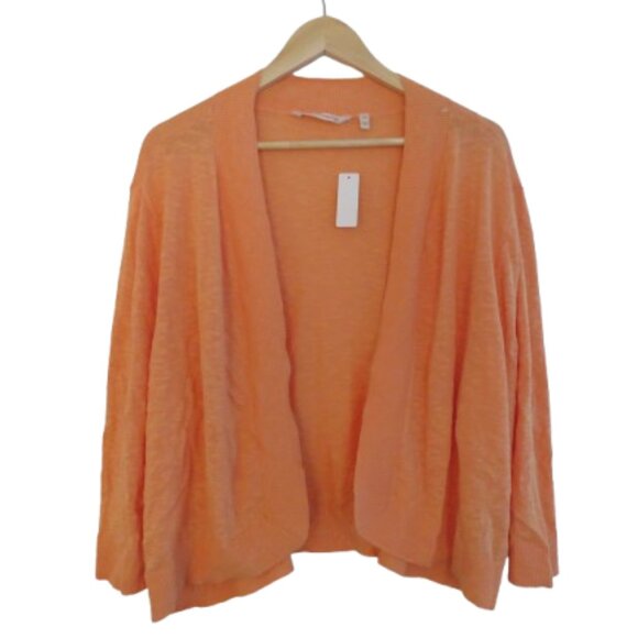 Soft Surroundings Sweaters - SOFT SURROUNDINGS Playa Bonita Open Front Cardigan in Orange - Size 3XL NWT